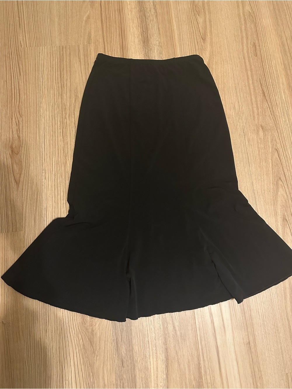 Briggs New York Black A-Line Flared Hem Skirt
